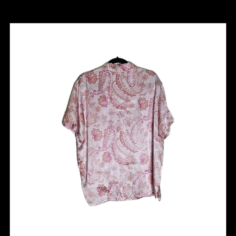 Valerie Stevens Intimates Pink Paisley Floral  Pajama Set Size XL - Picture 2 of 13